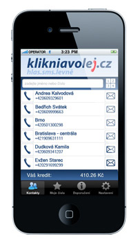 Mobilní aplikace kliknavolej.cz pro iOS