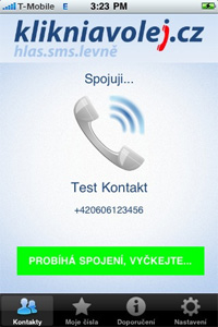 Mobilní aplikace kliknavolej.cz pro iOS
